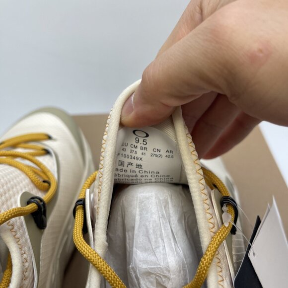 Y2K Oakley Light Shield Men’s Shoes White/Grey/Yellow Size 9.5 Athletic Sneakers - Picture 8 of 13